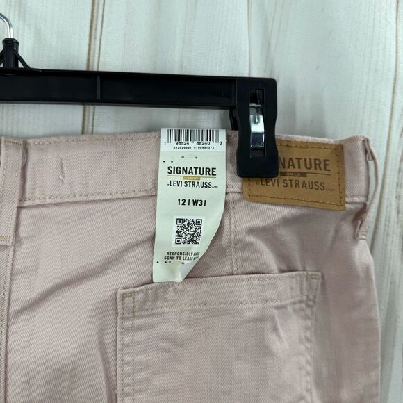 Levi’s Women’s 12/31 Pink Jogger Jeans New - Picture 3 of 6